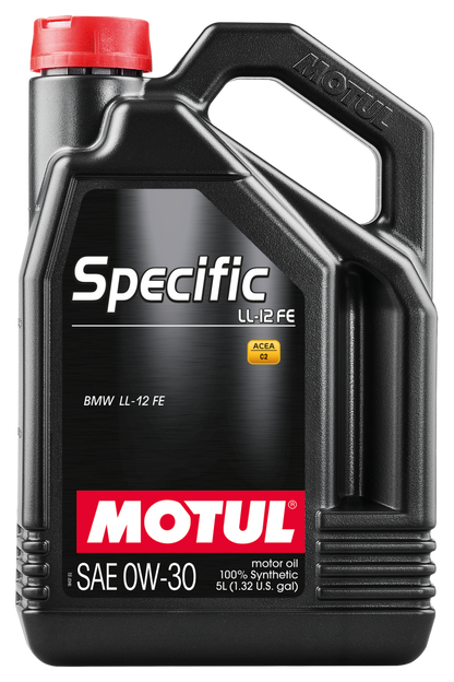 Motul 5L 100% Synthetic High Performance Engine Oil ACEA C2 BMW LL-12 FE+ 0W30