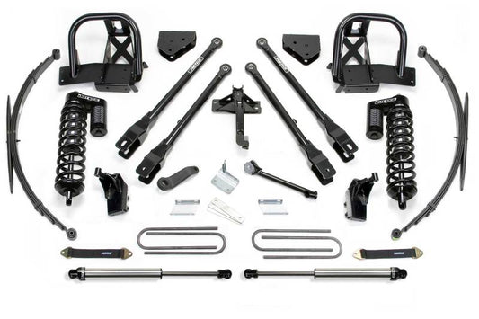 Fabtech 11-16 Ford F250/350 4WD 8in 4Link Sys w/Dlss 4.0 C/O& Rr Lf Sprngs & Rr Dlss