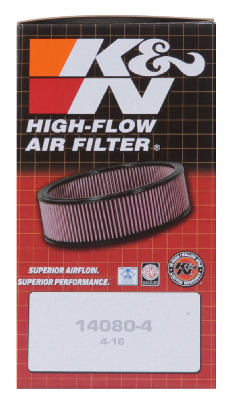 K&N Custom Air Filter - Round 5-5/16in OD 4-1/16in ID 2-3/8in H