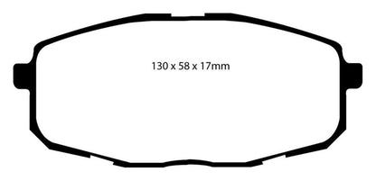 EBC 09-12 Hyundai Elantra 2.0 Touring Ultimax2 Front Brake Pads