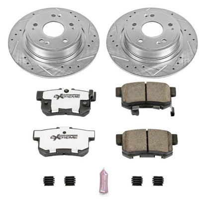 Power Stop 16-18 Acura ILX Rear Z26 Street Warrior Brake Kit