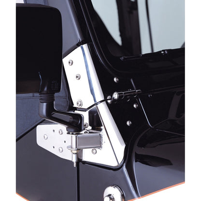 Rugged Ridge 97-02 Jeep Wrangler TJ Stainless Steel Mirror Relocation Brackets