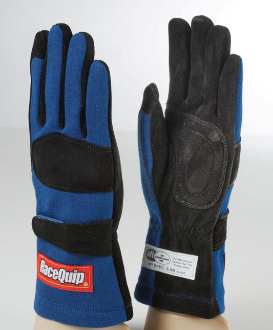 RaceQuip Blue 2-Layer SFI-5 Glove - XL