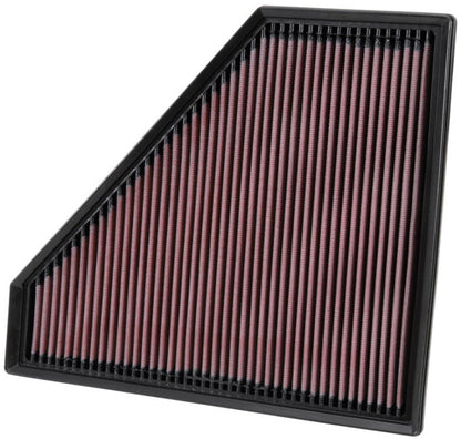 K&N Replacement Panel Air Filter 12.313in OS L x 10.313in OS W x 1.188in H for 13-14 Cadillac ATS