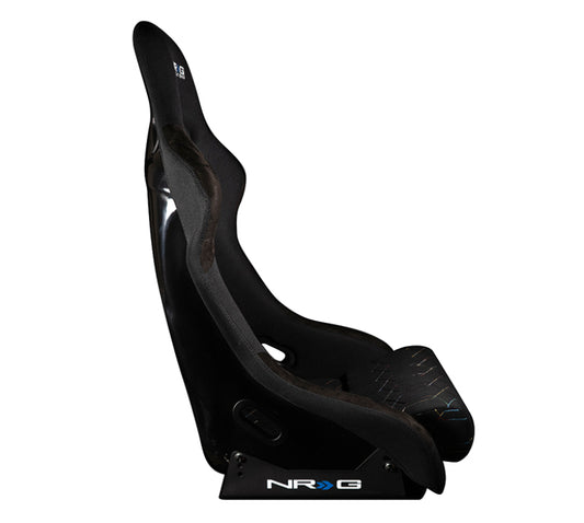 NRG FRP Bucket Seat (Black w/ Multi Color Geometric Pattern) - Large