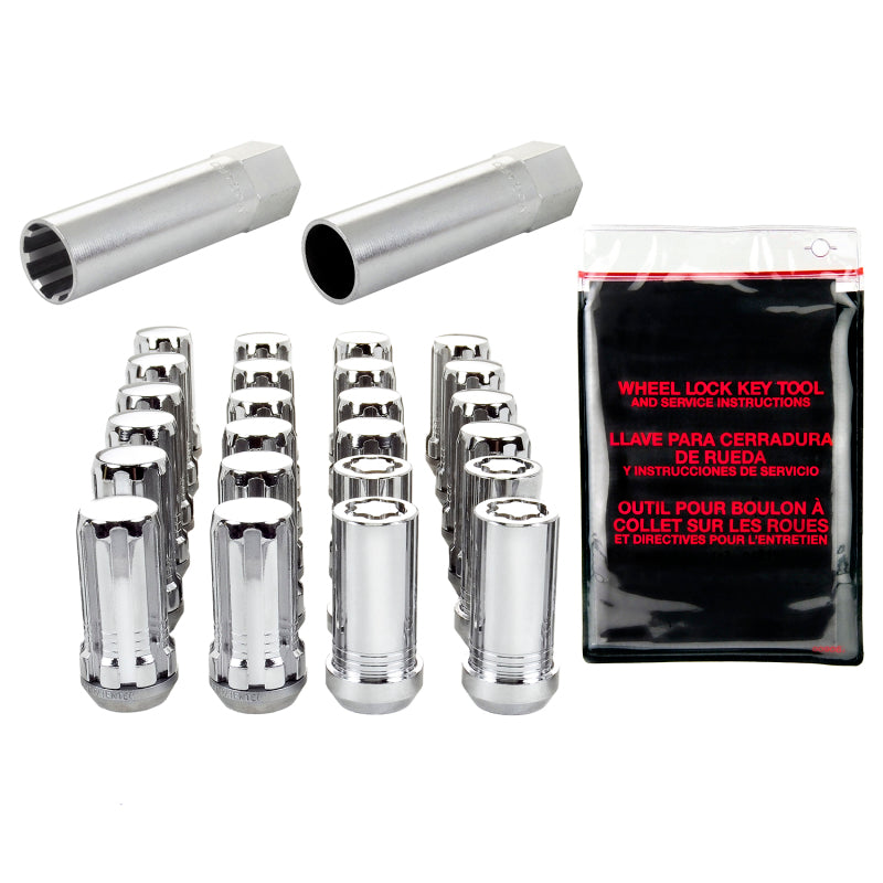 McGard SplineDrive Tuner 6 Lug Install Kit w/Locks & Tool (Cone) M14X1.5 / 22mm Hex - Chrome