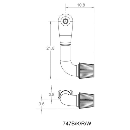 Spectre Plenum Kit - 90 Degree Tube