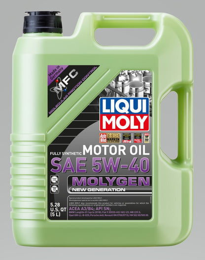 LIQUI MOLY 5L Molygen New Generation Motor Oil SAE 5W40