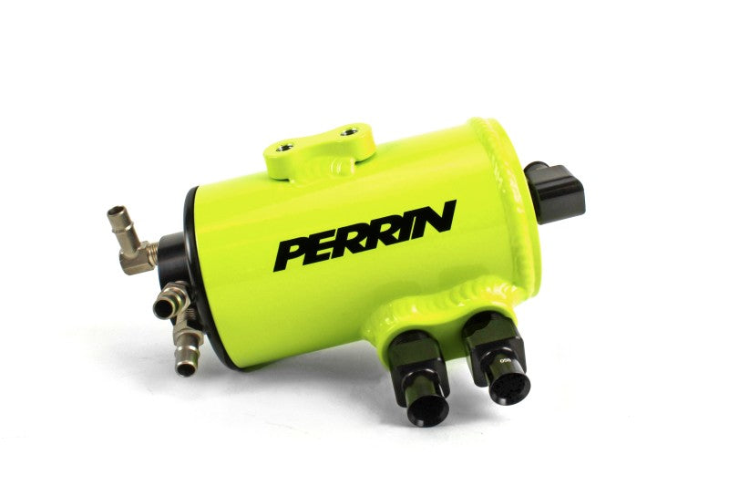 PERRIN 02-07 Subaru WRX/STi Air Oil Separator Kit - Neon Yellow