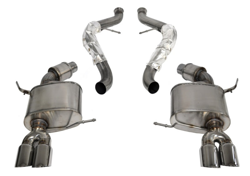 Corsa 2008-2012 BMW M3 Convertible E93 Polished Sport Cat-Back Exhaust