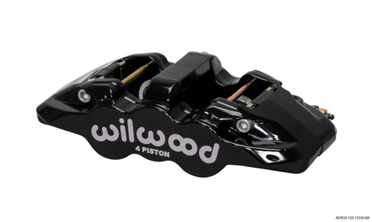 Wilwood Caliper-Aero4 - Black 1.12/1.12in Pistons 1.10in Disc