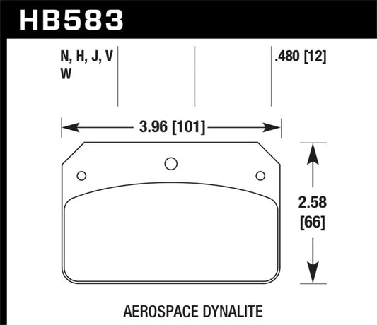 Hawk HP+ Aerospace Dynalite w/ 0.218in Hole Brake Pads