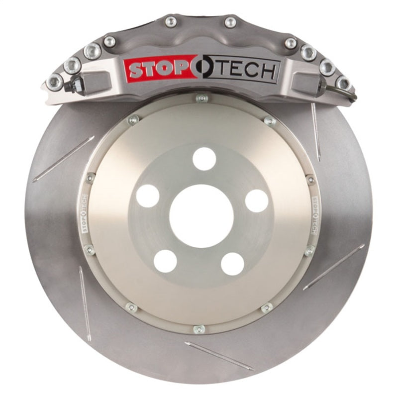 StopTech BBK 08-11 Audi S5 / 10 S4 Front 355x32 Trophy ST-60 Calipers Slotted Rotors Pads SS Lines