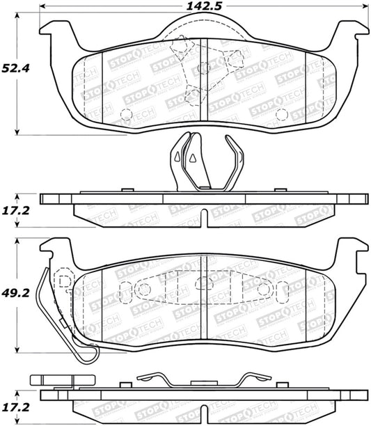 StopTech Street Brake Pads