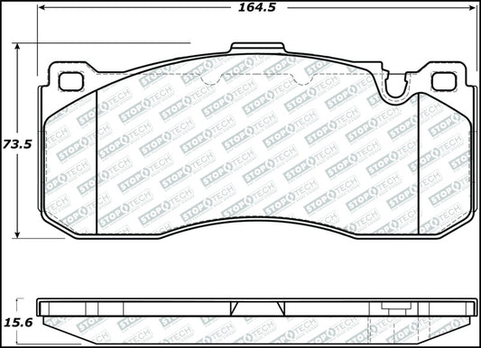 StopTech 08-13 BMW 1-Series Street Select Front Brake Pads