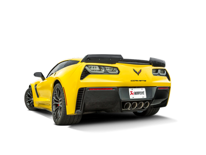 Akrapovic 14-19 Chevrolet Corvette Stingray (Excl Grand Sport) Slip-On Line (Titanium) w/Carbon Tips