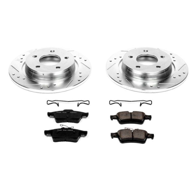 Power Stop 04-13 Mazda 3 Rear Z23 Evolution Sport Brake Kit