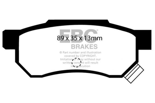 EBC 92-94 Acura Integra 1.7 Vtec Ultimax2 Rear Brake Pads