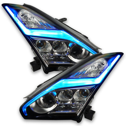Oracle 15-21 Nissan GT-R RGB+W (Lightning Bolt) Headlight DRL Kit- w/o Controller