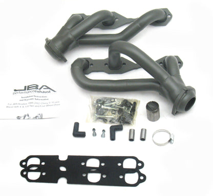 JBA 88-95 & 02-03 GM S-Truck 4.3L V6 4WD 1-1/2in Primary Ti Ctd Cat4Ward Header