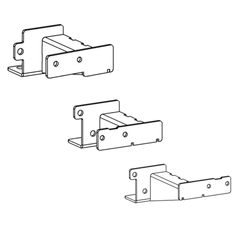 Go Rhino 16-23 Toyota Tacoma DC 4dr Brackets for Dominator Xtreme Frame Slider - Tex. Blk