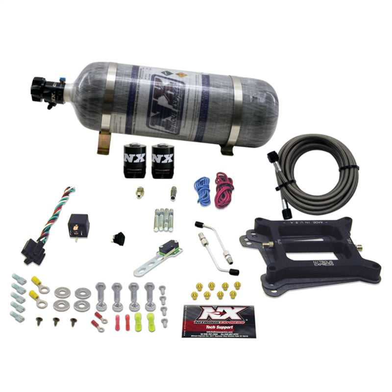 Nitrous Express 4150 4-BBL/Alcohol Nitrous Kit (100-500HP) w/Composite Bottle