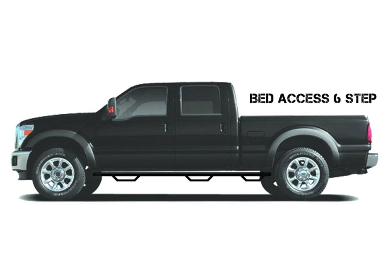 N-Fab Nerf Step 15-17 Chevy-GMC 2500/3500 Crew Cab 8ft Bed - Tex. Black - Bed Access - SRW - 3in