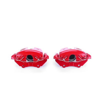 Power Stop 08-09 Mazda 3 Front Red Calipers w/Brackets - Pair