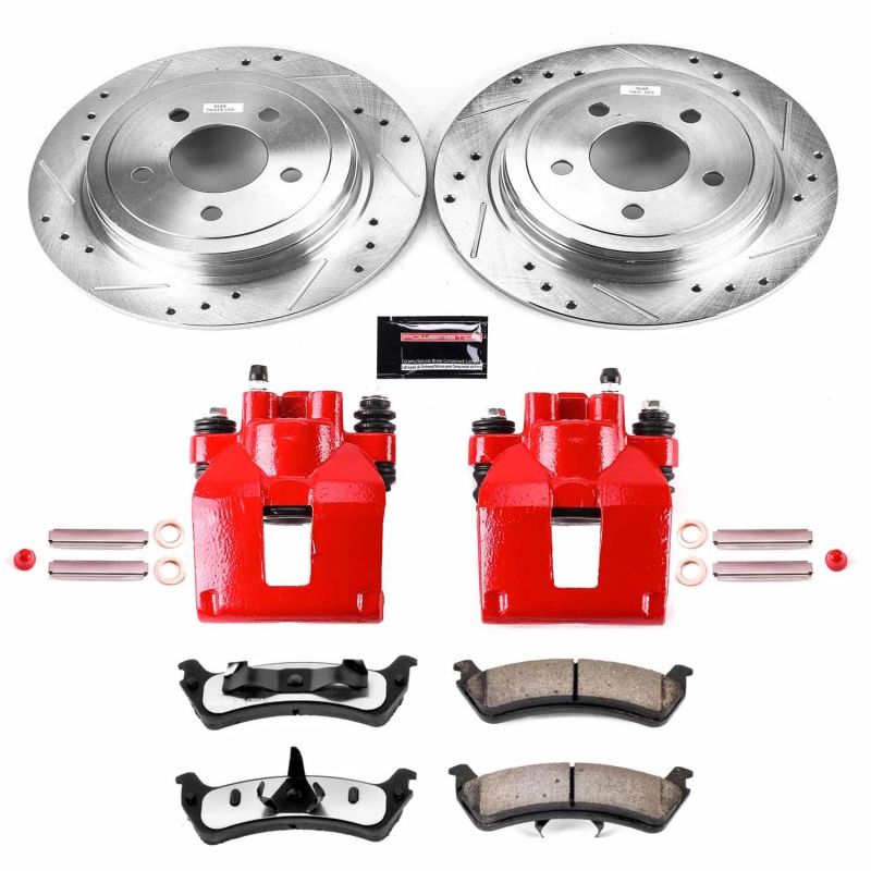 Power Stop 2003 Ford Explorer Sport Rear Z36 Truck & Tow Brake Kit w/Calipers