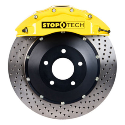 StopTech 08-13 BMW M3/11-12 1M Coupe Front BBK w/ Yellow ST-60 Calipers Drilled 380x35mm Rotor