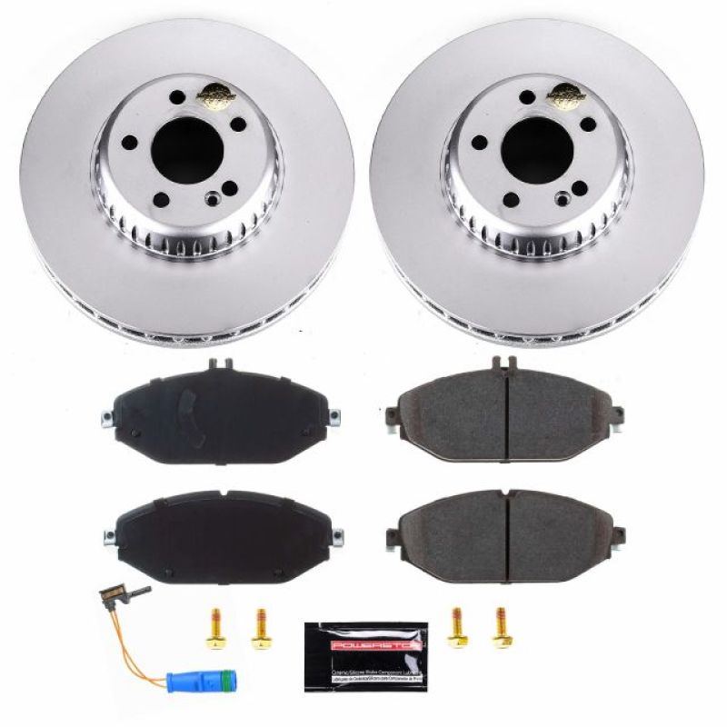 Power Stop 17-18 Mercedes-Benz C300 Front Z23 Evolution Sport Coated Brake Kit