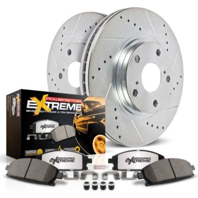 Power Stop 13-14 Ford Edge Rear Z36 Truck & Tow Brake Kit