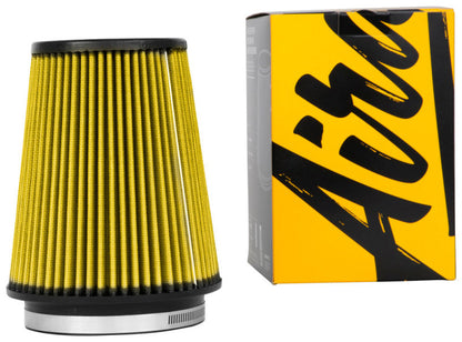 Airaid Universal Air Filter - Cone 5in FLG x 6-1/2in B x 4-3/4in T x 7-9/16in H - Synthaflow