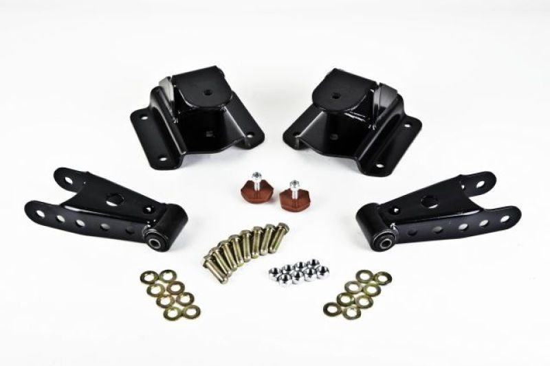 Belltech SHACKLE AND HANGER KIT 94-99 RAM 1500 StdCab 4inch