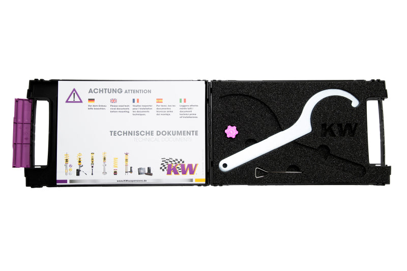 KW Coilover Kit V1 Audi Q5 (8R); all models; all engines equipped w/ electronic dampening