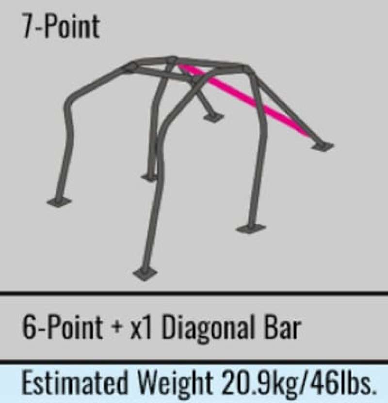 Cusco Chro-moly Roll Cage 7 Point S15 Pillow Gauge (S/O / No Cancel)