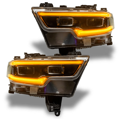 Oracle 19-21 RAM 1500 Projector LED Headlight DRL Kit - RGBW+A w/ 2.0 Controller