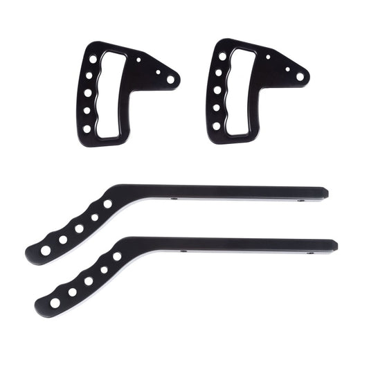 Rugged Ridge Aluminum Grab Handles F/R Kit Black 07-18 Jeep Wrangler JK/JKU