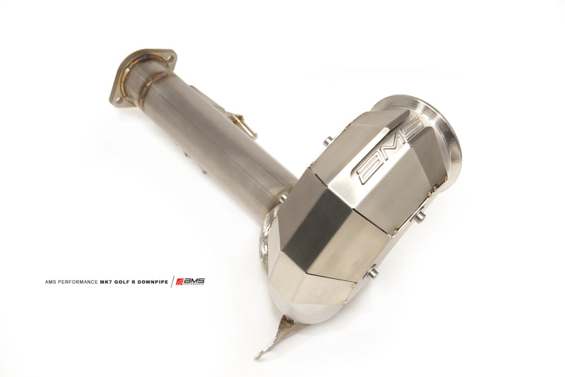 AMS Performance 2015+ VW Golf R MK7 Downpipe w/High Flow Catalytic Converter