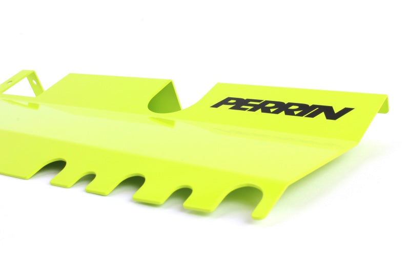 Perrin 15-21 WRX/STI Radiator Shroud (With OEM Intake Scoop) - Neon Yellow