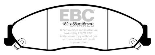 EBC 05-08 Pontiac Grand Prix 5.3 Ultimax2 Front Brake Pads