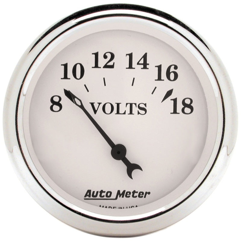 Autometer Old Tyme White 5 Piece Kit (MPH/FUEL/OILP/WTMP/BAT) 59-60 Chevy Car Direct-Fit Dash Kit