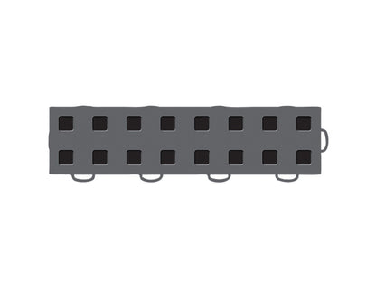 WeatherTech TechFloor - 3in x 12in Tiles(Right Loop) - Dark Grey/Black