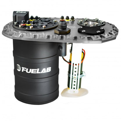 Fuelab Quick Service Surge Tank w/49442 Lift Pump & Twin Screw 600LPH Brushless Pump - Titanium