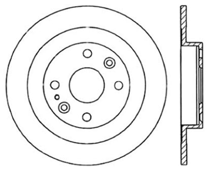 Centric 94-05 Mazda Miata MX-5/92-95 MX-3 (Normal Suspension) Rear Premium Brake Cryo Rotor