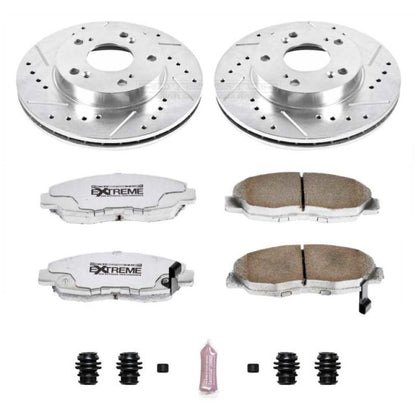 Power Stop 06-11 Honda Civic Front Z26 Street Warrior Brake Kit