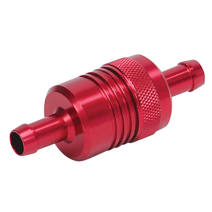 Russell Performance Red Street Fuel Filter (3in Length 1-1/8in diameter 3/8in inlet/outlet)