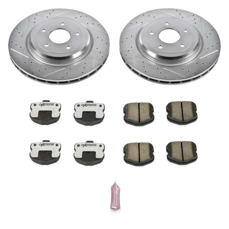 Power Stop 06-13 Chevrolet Corvette Rear Z26 Street Warrior Brake Kit