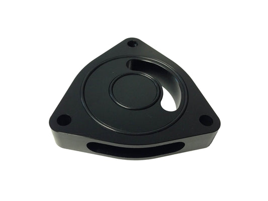 Torque Solution Blow Off BOV Sound Plate (Black): Plymouth GT Cruiser 03-07