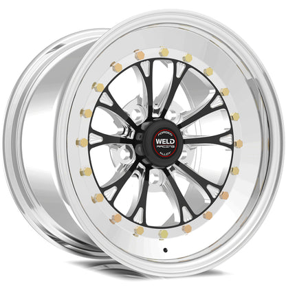 Weld Vitesse 15x8 / 5x4.75 BP / 5.5in. BS Black Wheel - Non-Beadlock